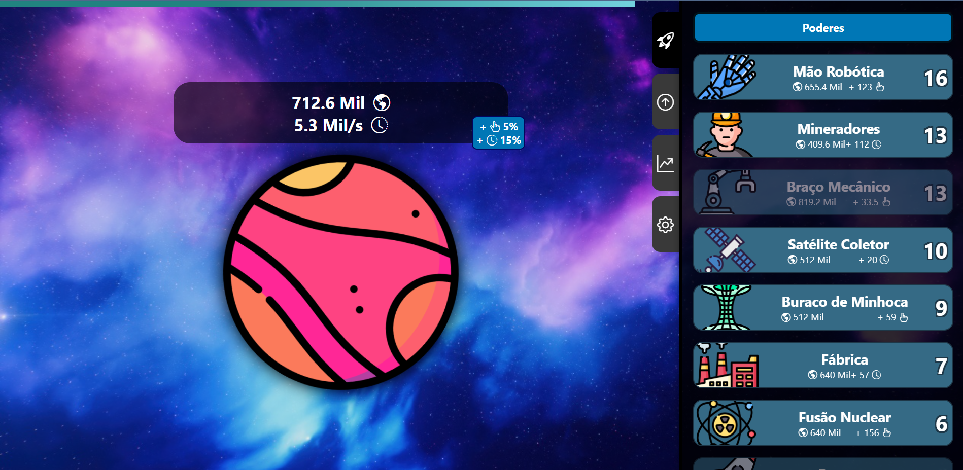 Planet Clicker home page