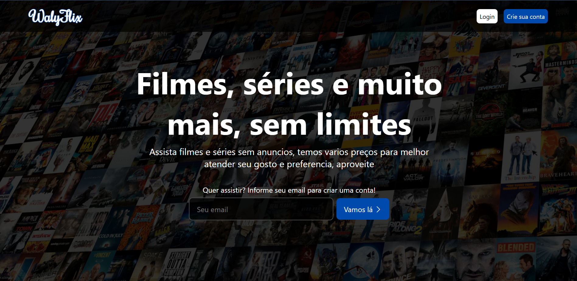 WalyFlix home page