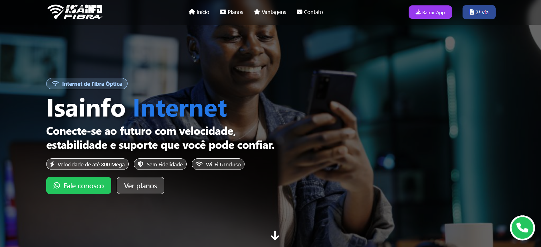 Imagem do projeto IsaInfo Internet
